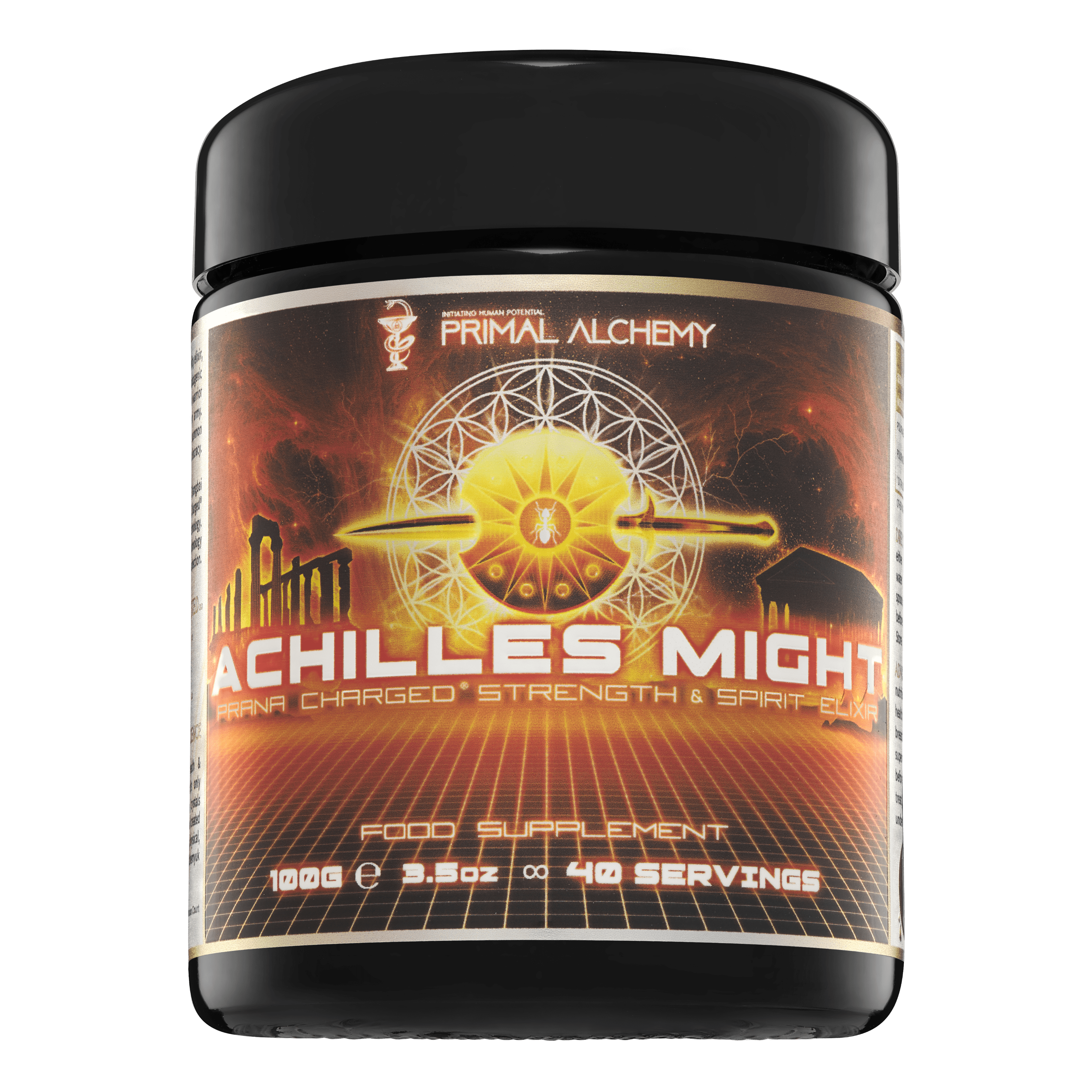 Achilles Might ∞ Prana Charged® Strength & Spirit Elixir - PrimalAlchemy