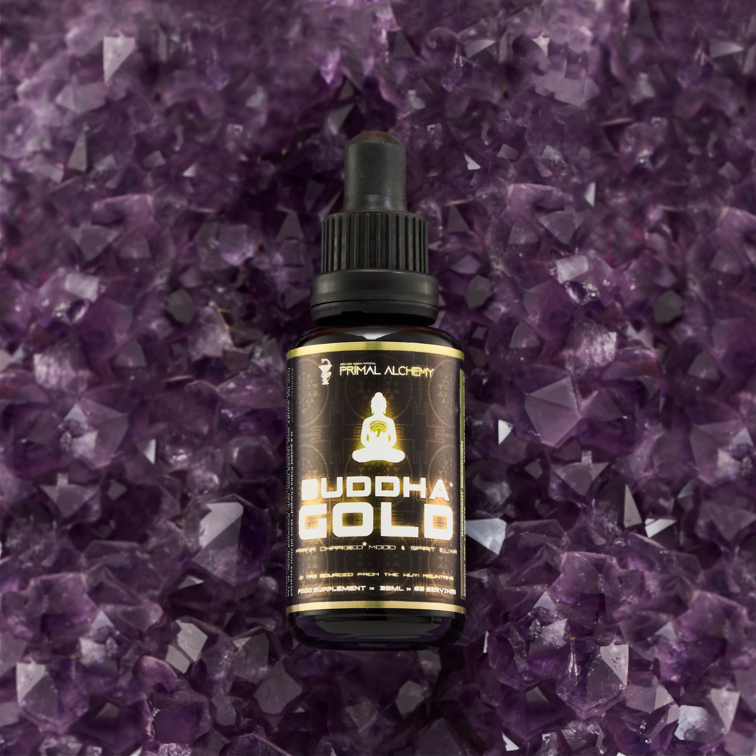 Buddha Gold® ∞ Prana Charged® Mood & Spirit Elixir - PrimalAlchemy