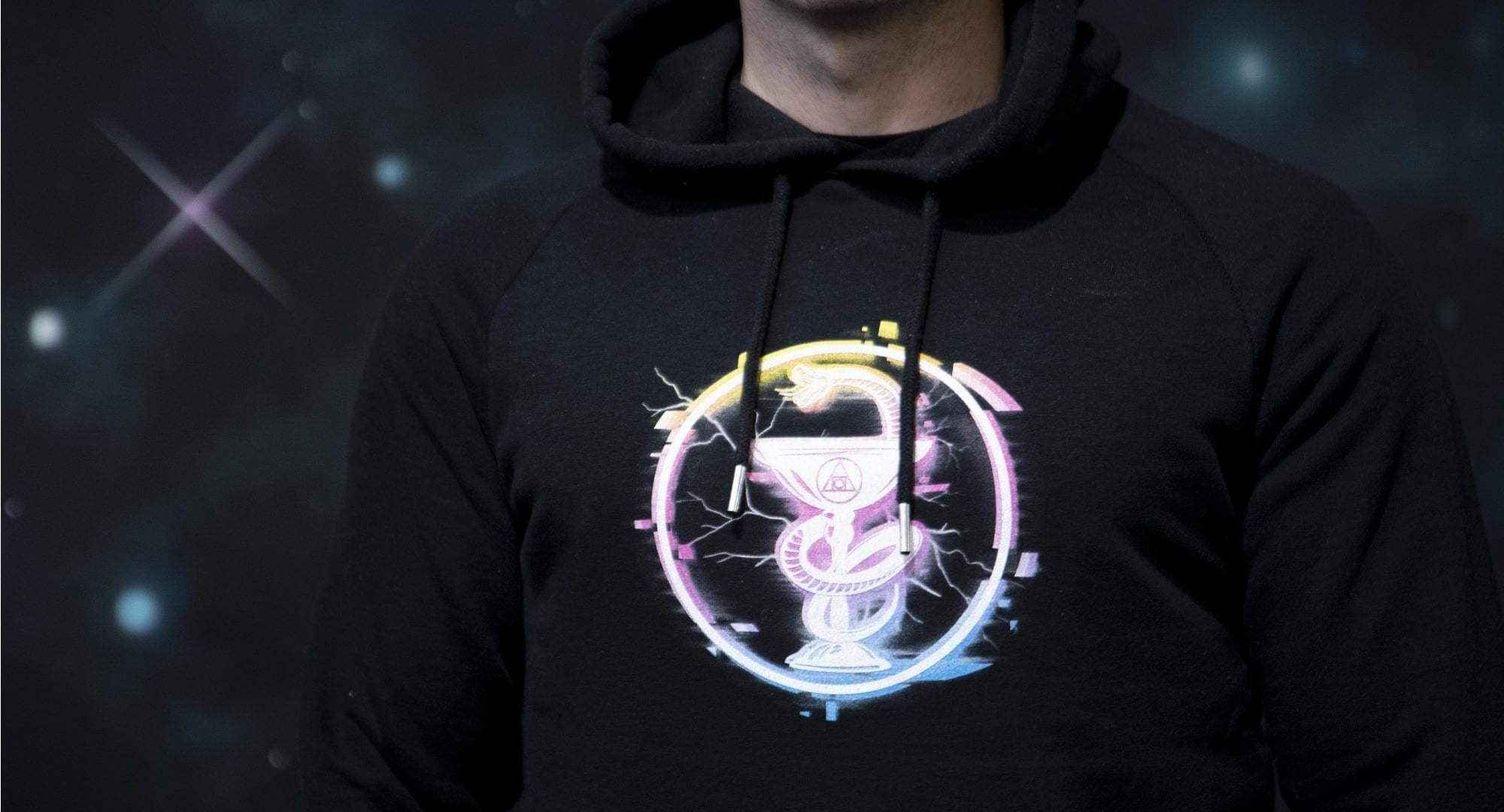 Astral Glitch Hoodie - PrimalAlchemy