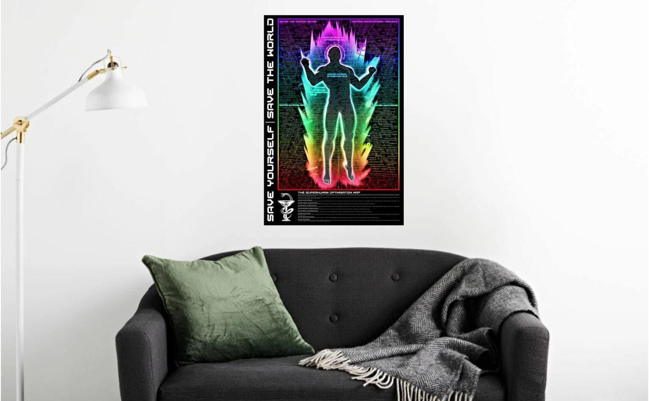 The Superhuman Optimisation Map 24x36" Poster - PrimalAlchemy