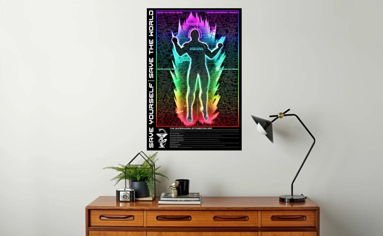 The Superhuman Optimisation Map 24x36" Poster - PrimalAlchemy