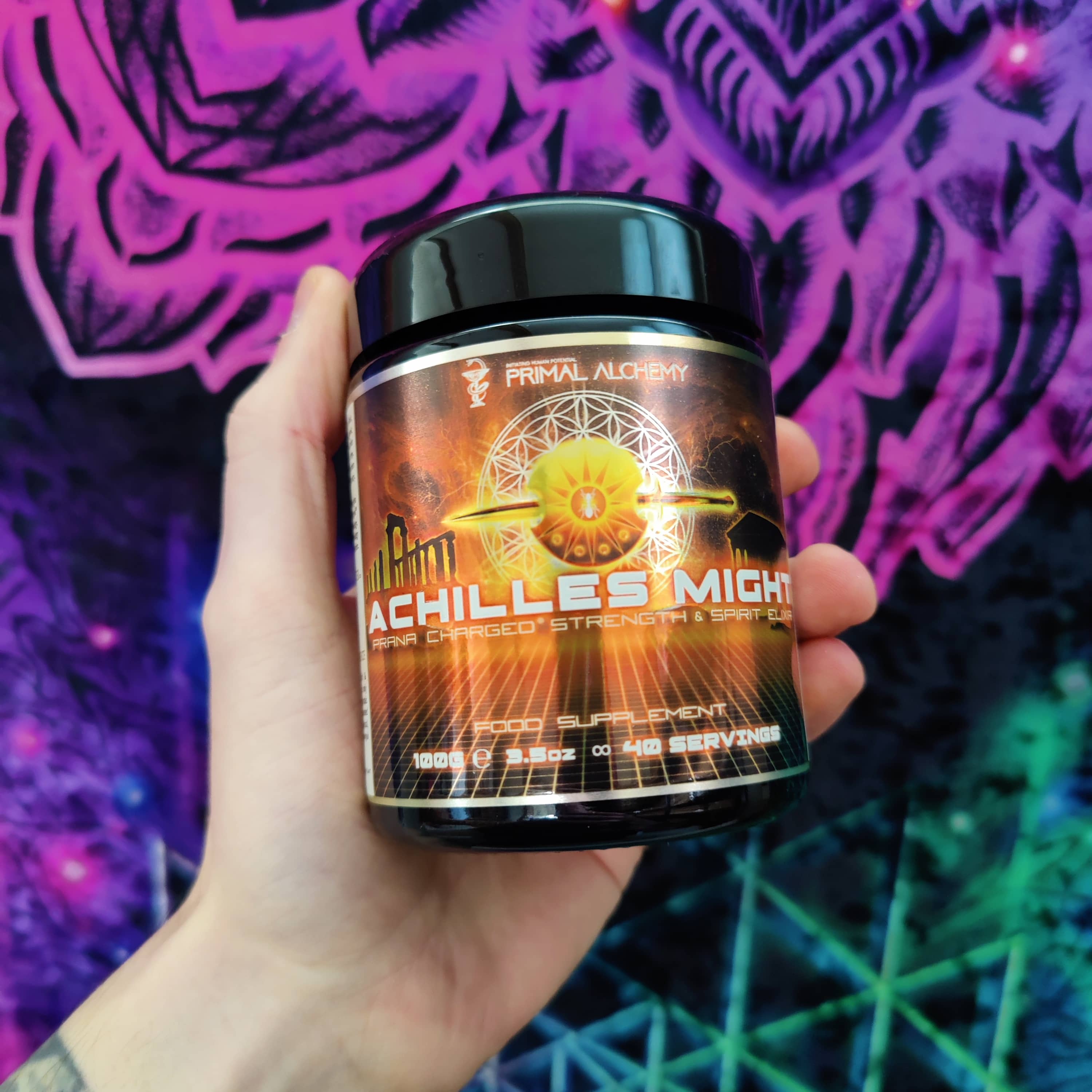 Achilles Might ∞ Prana Charged® Strength & Spirit Elixir - PrimalAlchemy