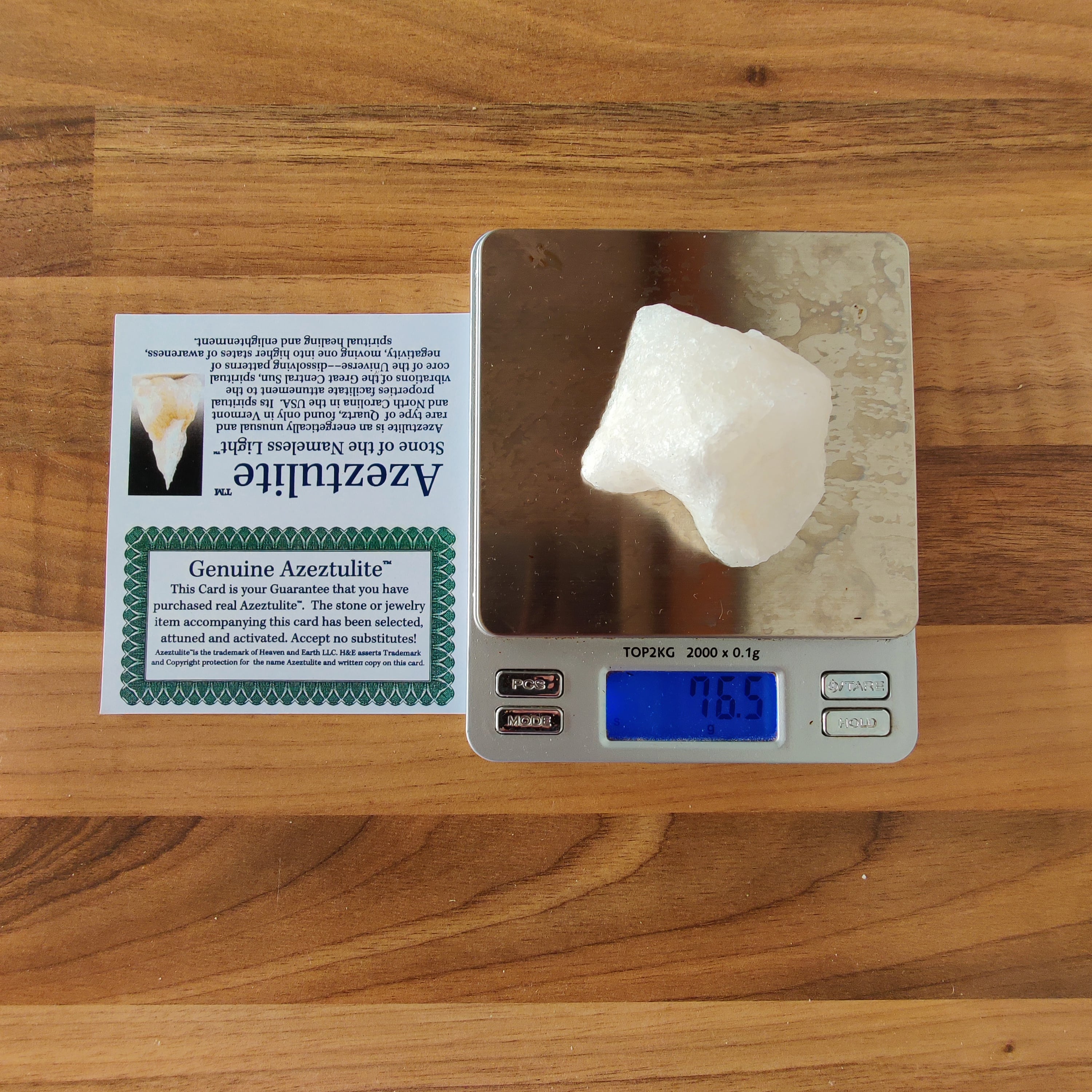 #87 Azeztulite™ ∞ 76.3g - PrimalAlchemy