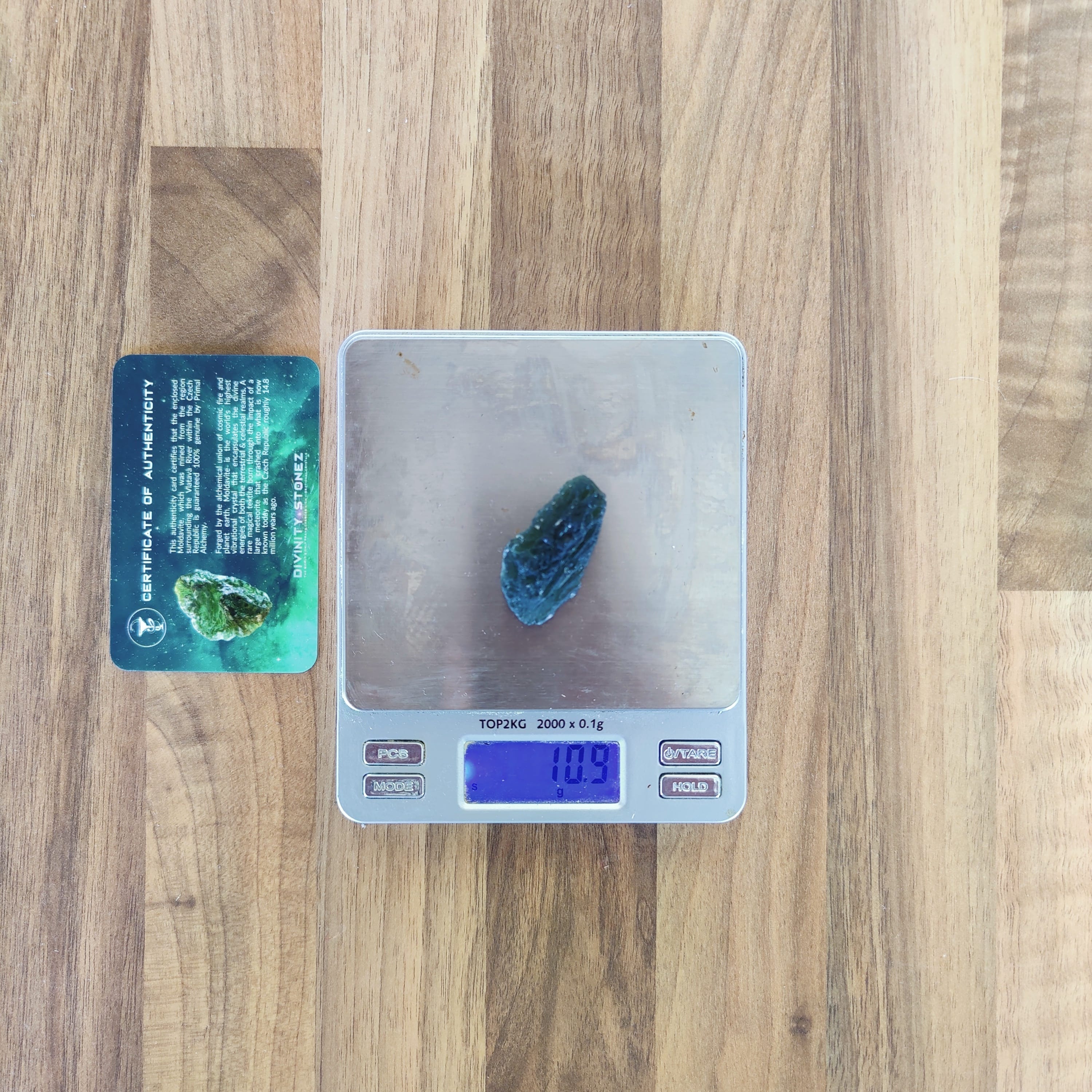 #162 Moldavite ∞ 10.9g - PrimalAlchemy