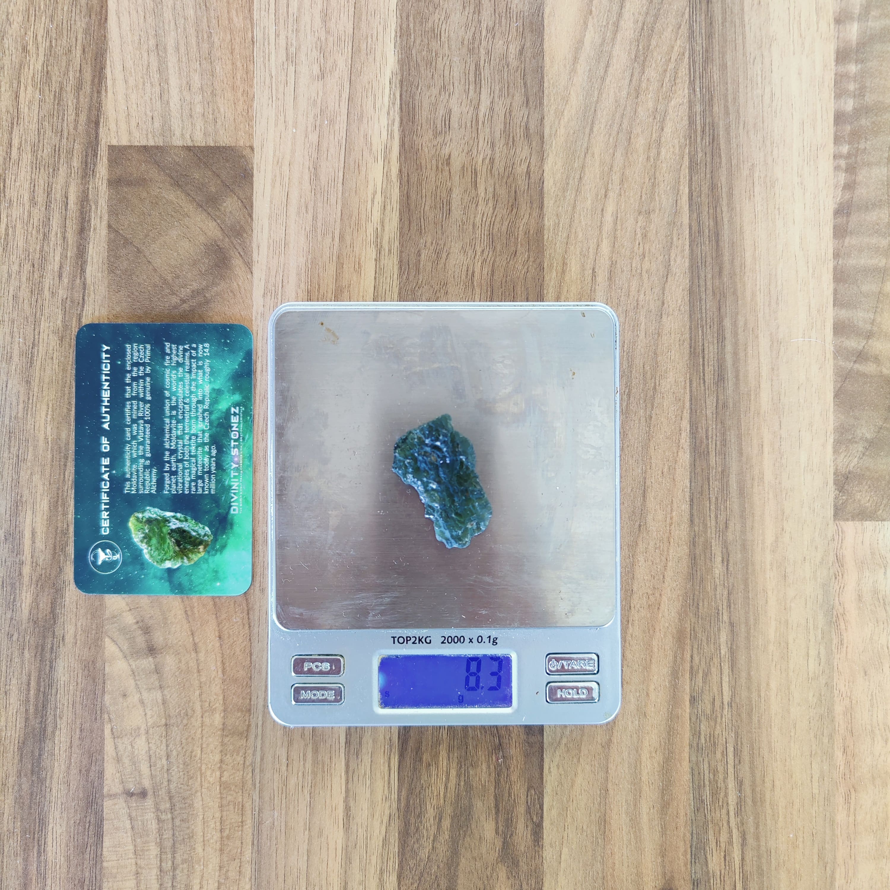 #163 Moldavite ∞ 8.3g - PrimalAlchemy