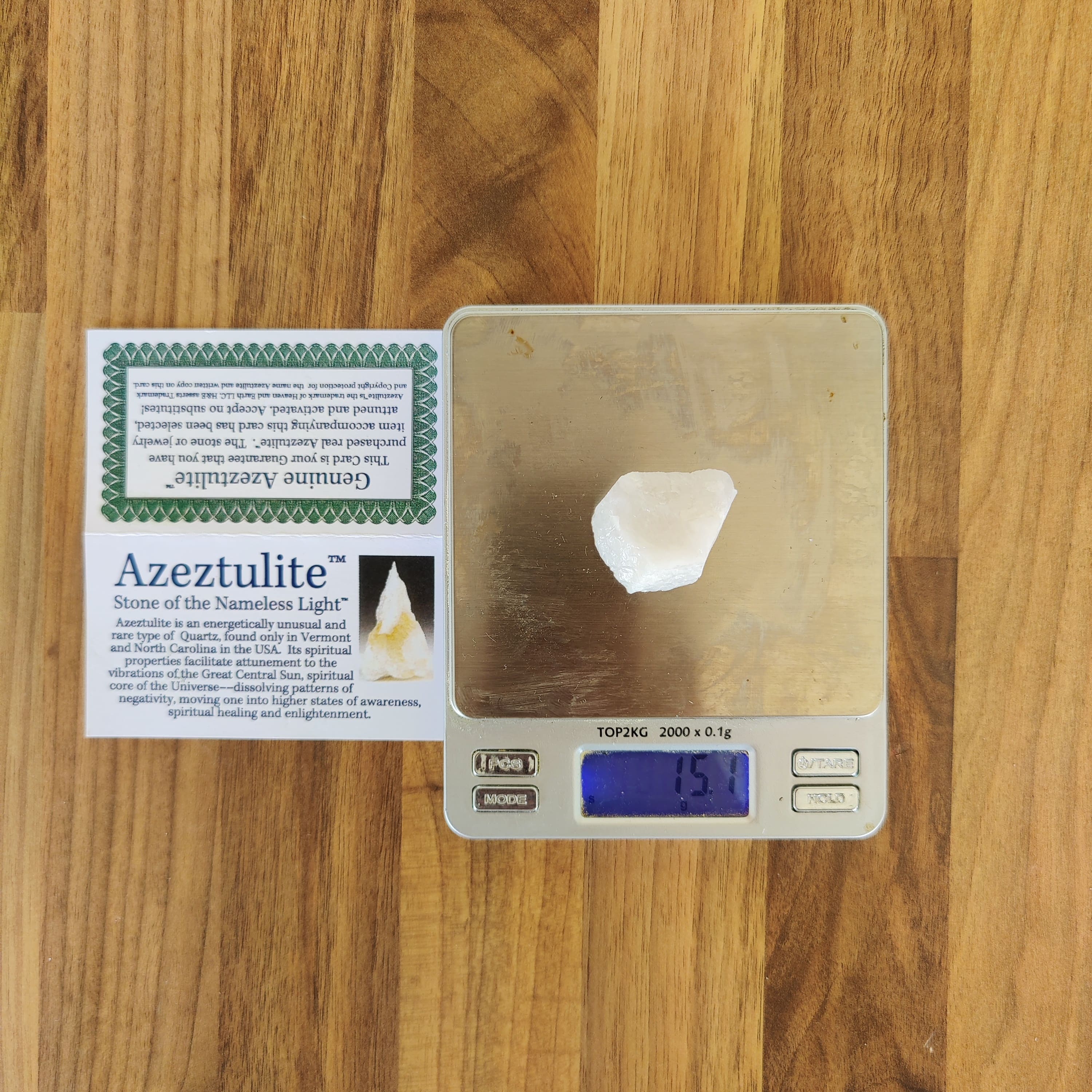 #180 Azeztulite™ ∞ 15.1g - PrimalAlchemy