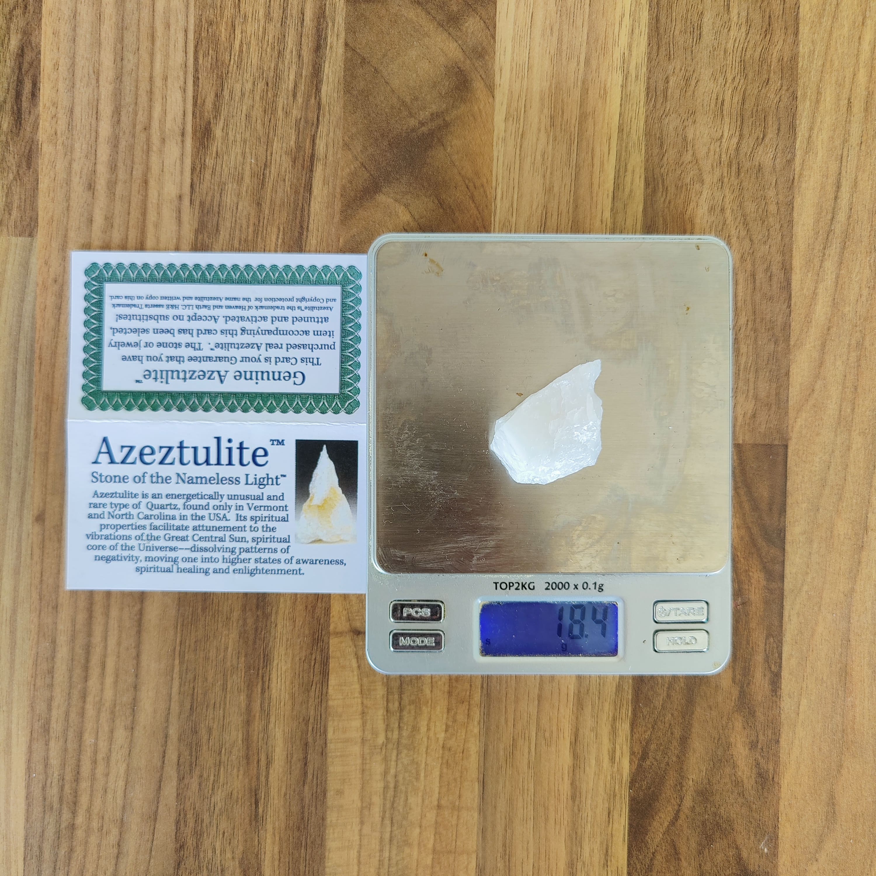 #181 Azeztulite™ ∞ 18.4g - PrimalAlchemy