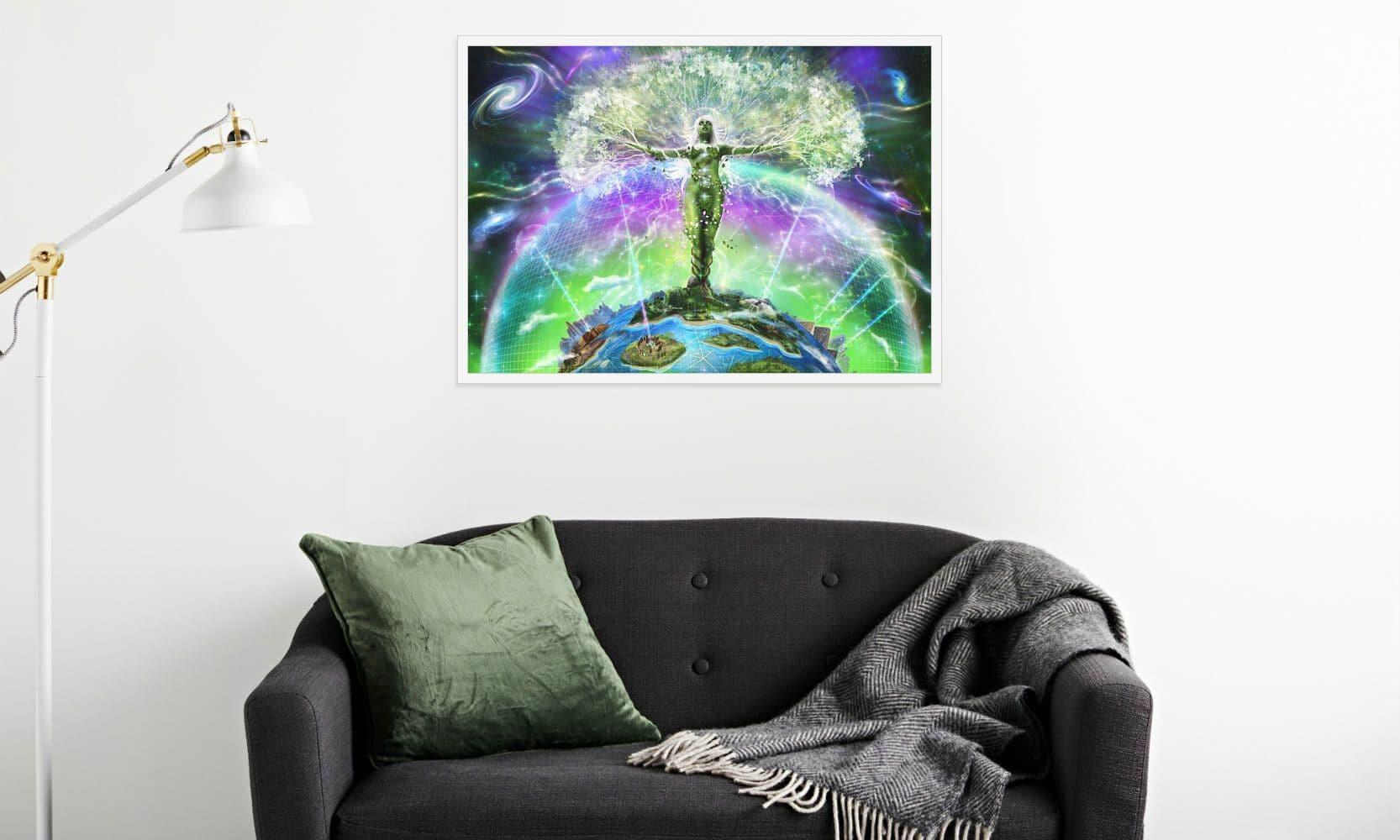 Gaia's Awakening Framed Print - PrimalAlchemy