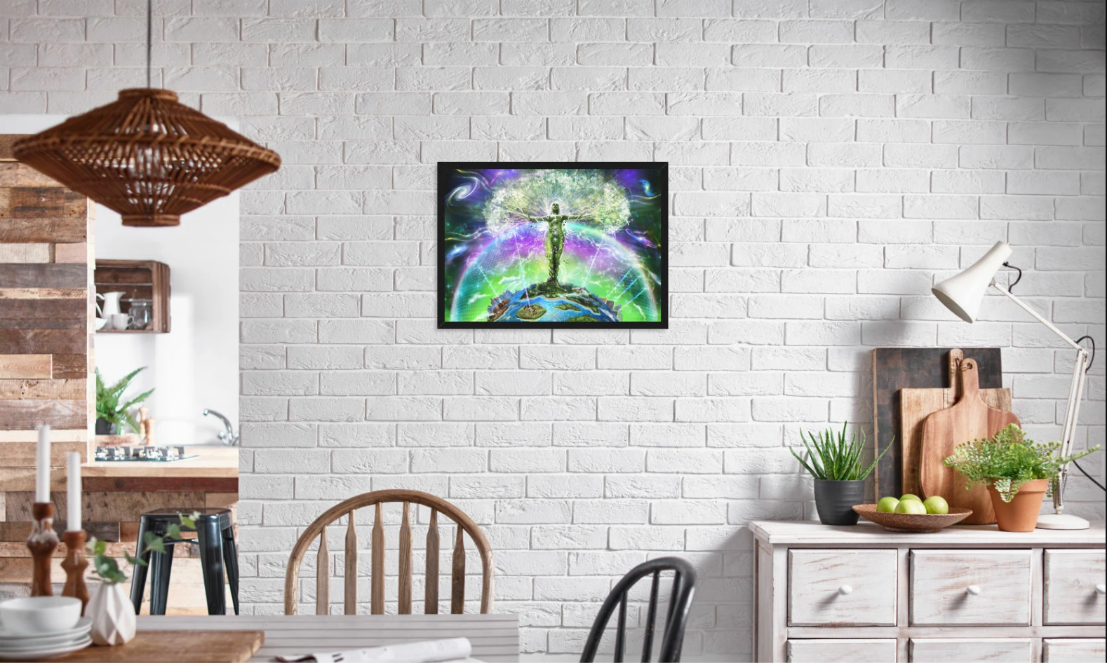 Gaia's Awakening Framed Print - PrimalAlchemy