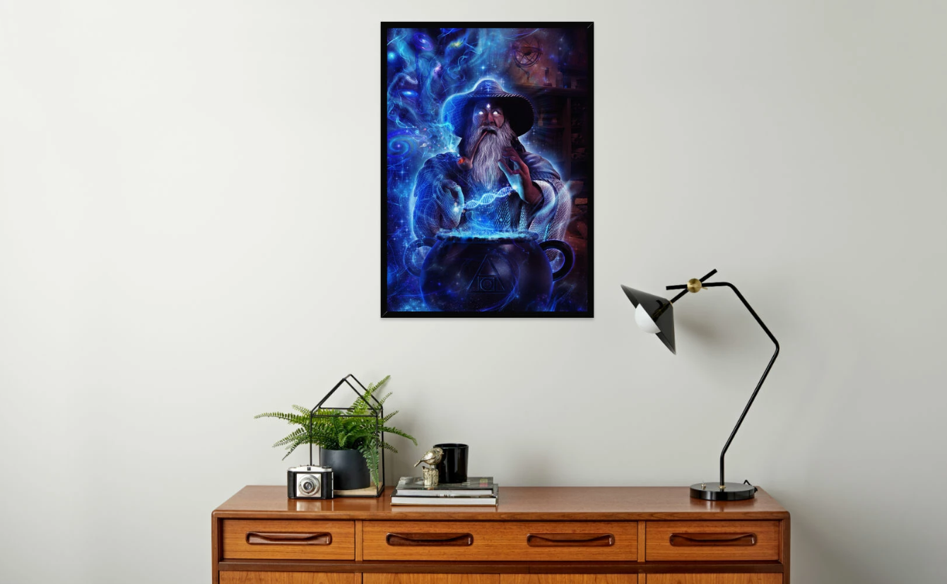 Merlin's Alchemical Secret Framed Print - PrimalAlchemy